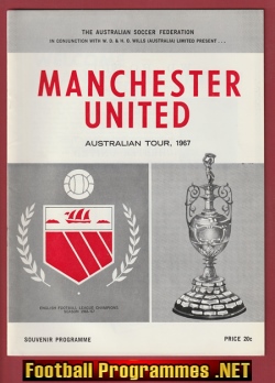 Australia Tour Sydney v Manchester United 1967 – Man Utd