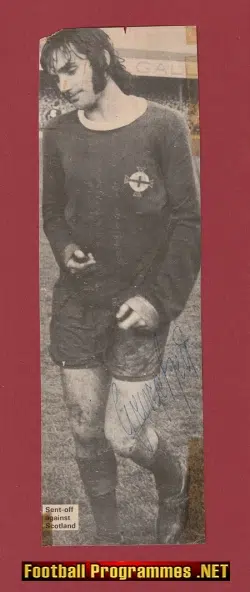 Manchester United George Best Signed Autograph Picture Sent OFF