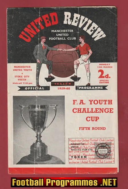 Manchester United v Stoke City 1960 - FA Youth Cup - Man Utd