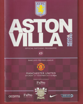 Aston Villa v Manchester United 2010