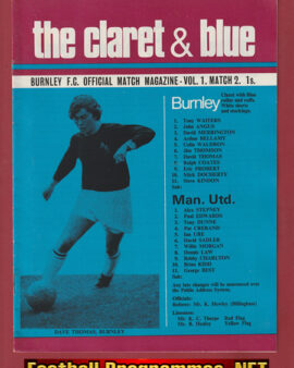 Burnley v Manchester United 1970 – Man United