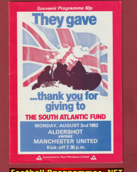 Aldershot v Manchester United 1982 – Charity Match Man Utd