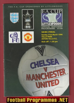Chelsea v Manchester United 1995 – Semi Final at Villa