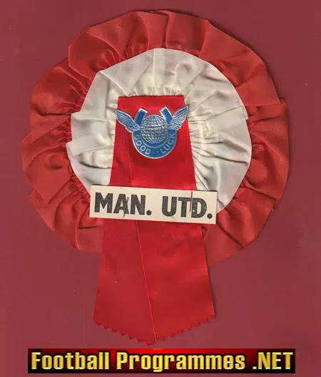 Manchester United FA Cup Final Football Rosette 1948 – 1940s