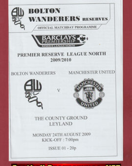 Bolton Wanderers v Manchester United 2009 – Reserves