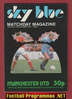 Coventry City v Manchester United 1979 – Man United