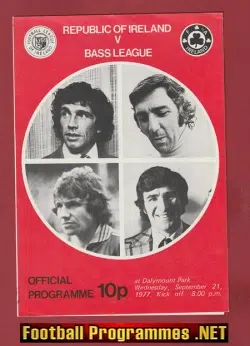 Ireland v Bass League 1977 – Dalymount Park