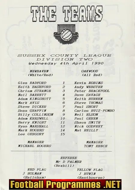 Newhaven v Oakwood 1990 - George Best