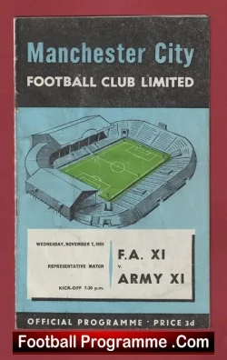 Army v FA XI 1956 – Bobby Charlton + Duncan Edwards