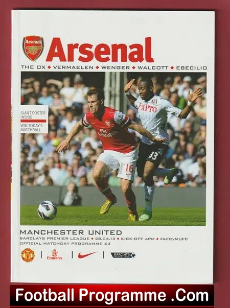 Arsenal v Manchester United 2013