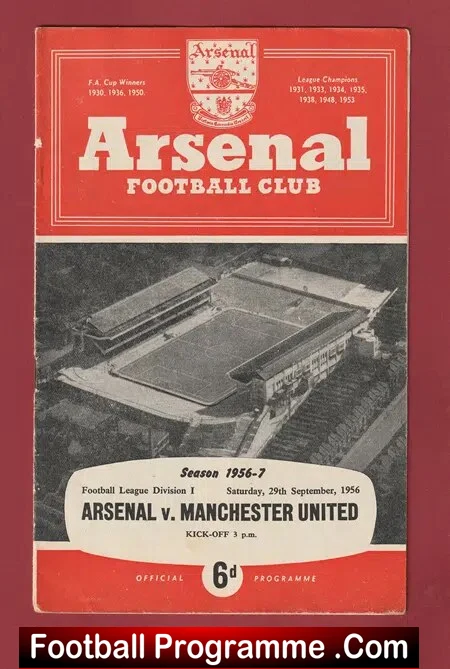 Aston Villa v Manchester United 1956 – Man Utd 1950’s