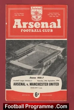Aston Villa v Manchester United 1956 – Man Utd 1950’s