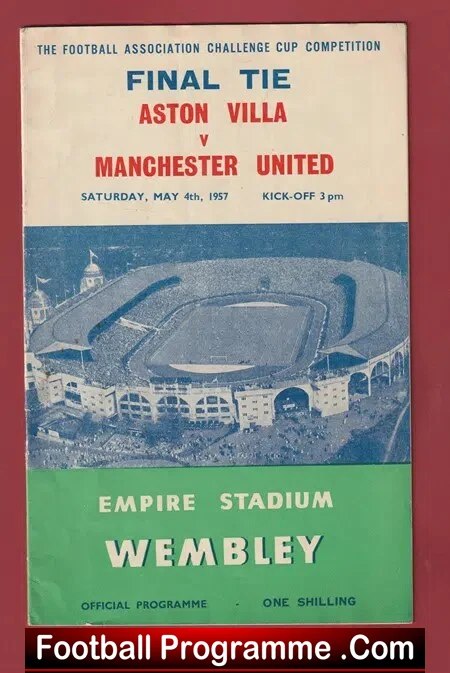 Aston Villa v Manchester United 1957 – FA Cup Final Wembley