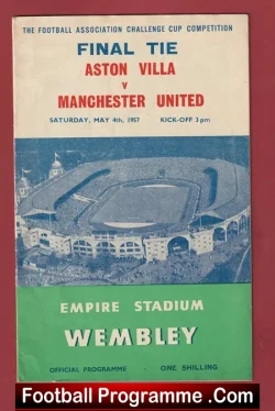 Aston Villa v Manchester United 1957 – FA Cup Final Wembley