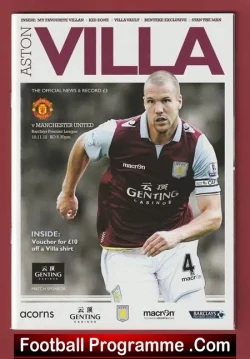 Aston Villa v Manchester United 2012 - football programme