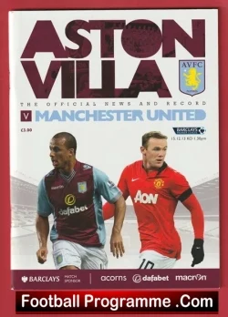 Aston Villa v Manchester United 2013