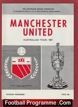 Australia Tour Queensland v Manchester United 1967 – Man Utd