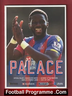 Crystal Palace v Manchester United 2015 - football programme