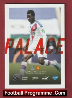 Crystal Palace v Manchester United 2020 – JULY BCD