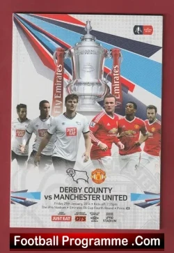 Derby County v Manchester United 2016 - FA Cup - football programme
