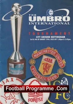 Football Tournament Manchester United Chelsea 1996 at Nottingham