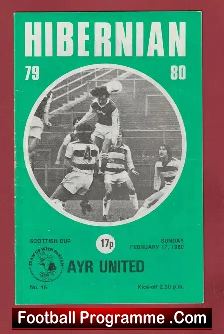 Hibernian Hibs v Ayr United 1980 + George Best
