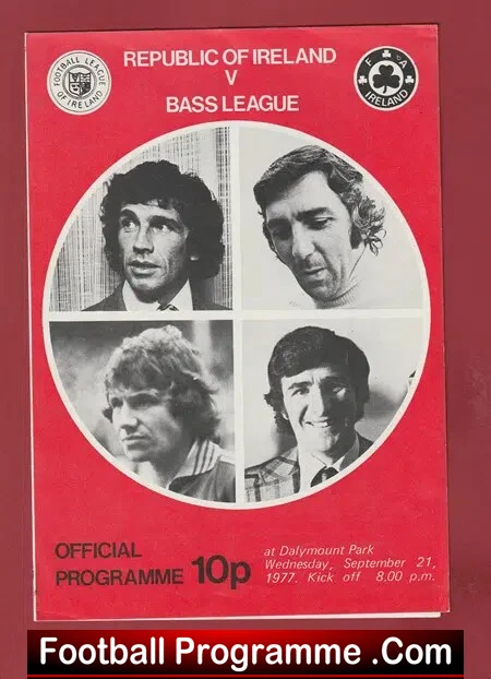 Ireland v Bass League 1977 – Dalymount Park