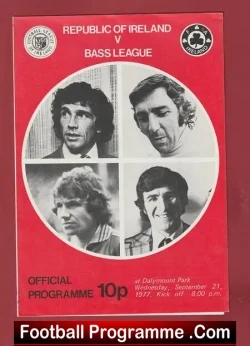 Ireland v Bass League 1977 – Dalymount Park