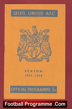 Leeds United v Arsenal 1958 - Munich Disaster Tribute Issue - football programme