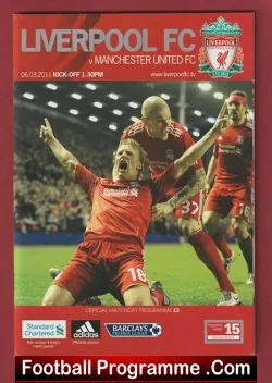 Liverpool v Manchester United 2011 - football programme