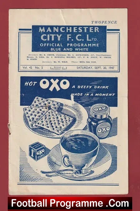 Manchester City v Manchester United 1947 – Man Utd