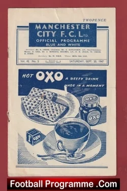Manchester City v Manchester United 1947 – Man Utd