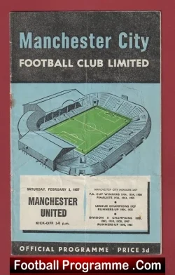 Manchester City v Manchester United 1957 – Man Utd