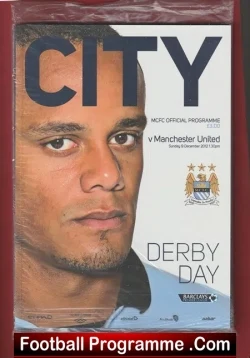 Manchester City v Manchester United 2012 - football programme