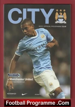 Manchester City v Manchester United 2013 - Plus the Supplement - football programme