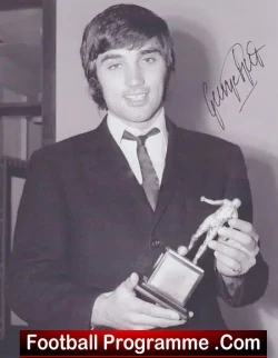 Manchester United George Best Photograph Picture Footballer Of The Year 1968