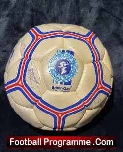 Manchester United Multi SIGNED Football - Charlton - Best - PLUS - football memorabilia