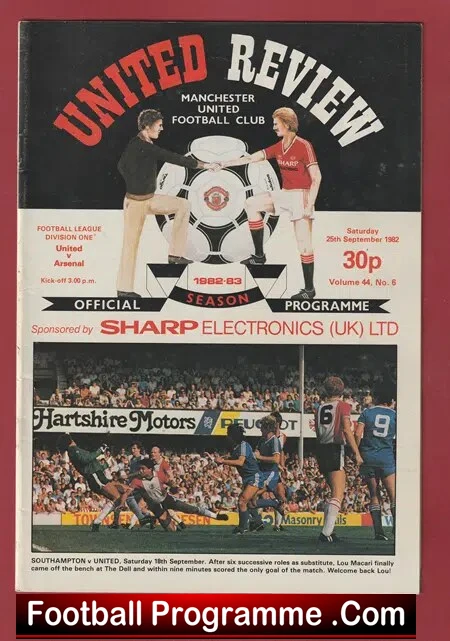 Manchester United v Arsenal 1982