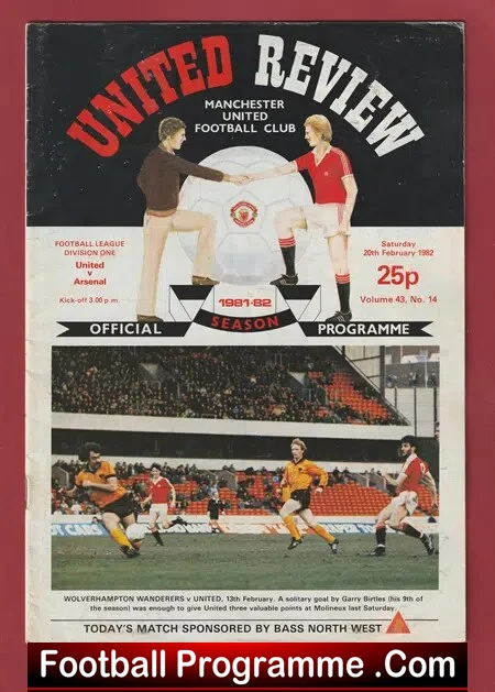 Manchester United v Arsenal 1982 – Man Utd