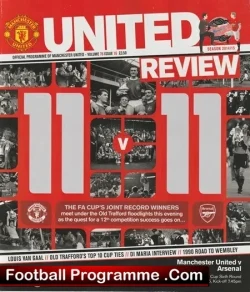 Manchester United v Arsenal 2015 - FA Cup - football programme