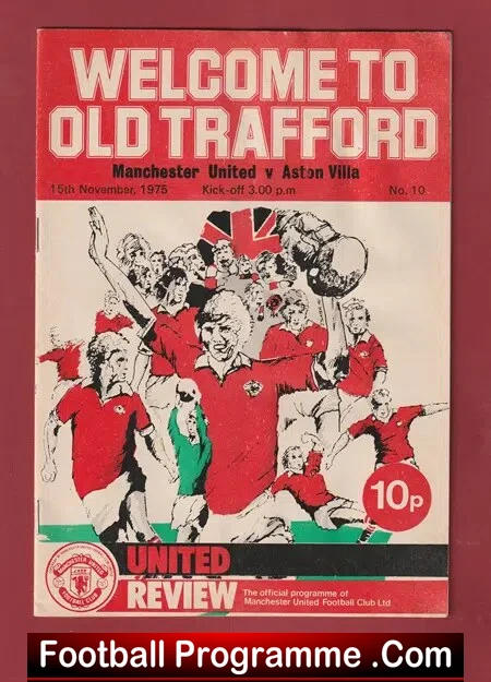 Manchester United v Aston Villa 1975