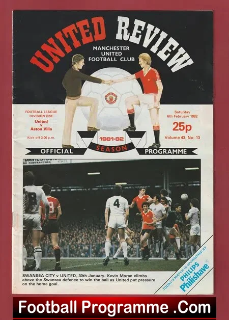 Manchester United v Aston Villa 1982