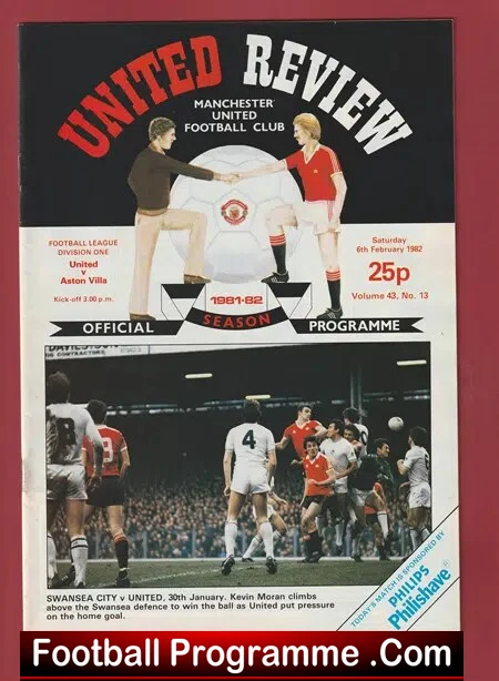 Manchester United v Aston Villa 1982 – Man Utd