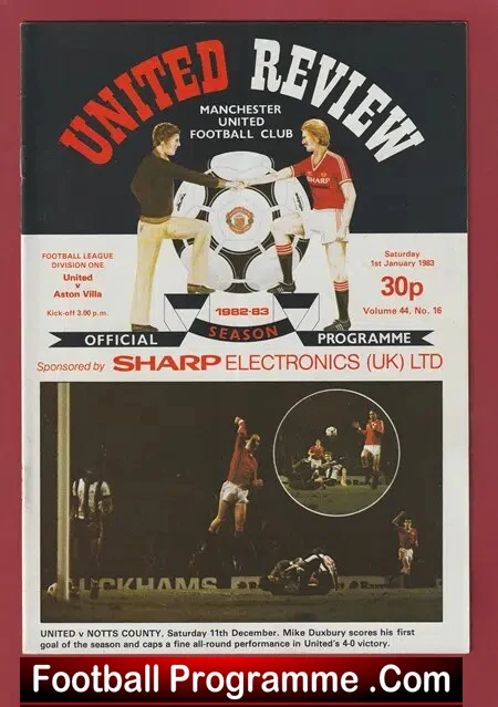 Manchester United v Aston Villa 1983 – Man Utd
