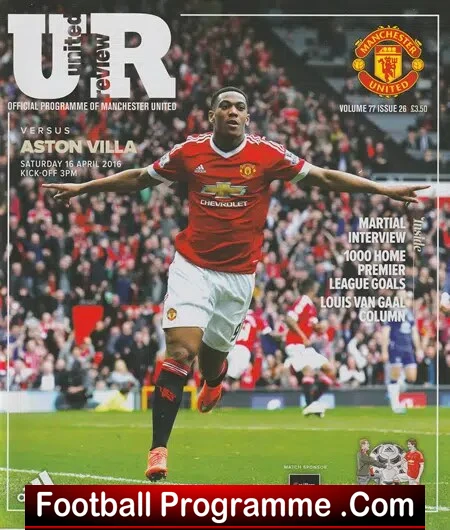 Manchester United v Aston Villa 2016