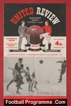 Manchester United v Athletico Bilbao 1957 – European Cup 57