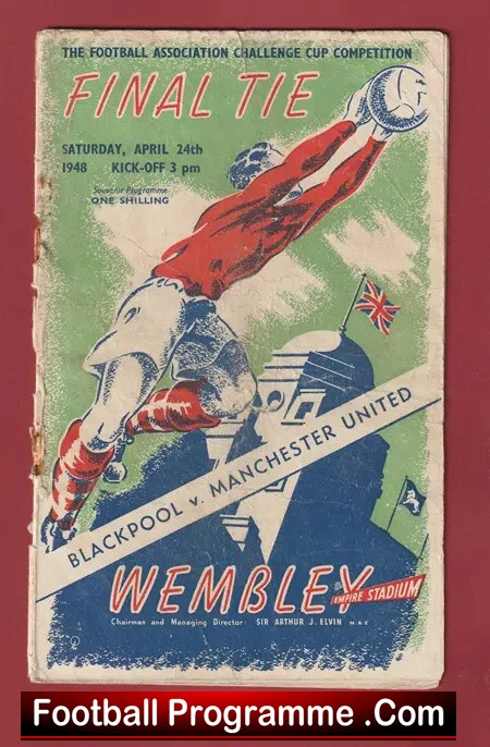 Manchester United v Blackpool 1948 – Genuine FA Cup Final 1940s