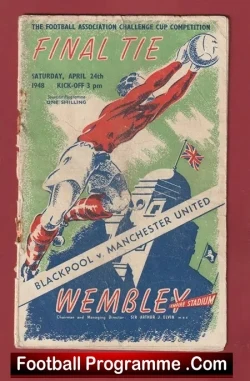 Manchester United v Blackpool 1948 – Genuine FA Cup Final 1940s