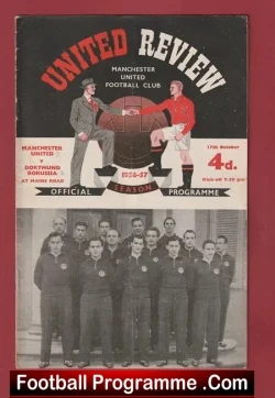 Manchester United v Borussia Dortmund 1956 First European Season