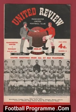 Manchester United v Burnley 1957 – Debut Alex Dawson